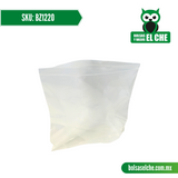 COD: BZ1220 - BOLSA CON ZIPPER 12 CM X 20 CM PAQ. 100 PIEZAS