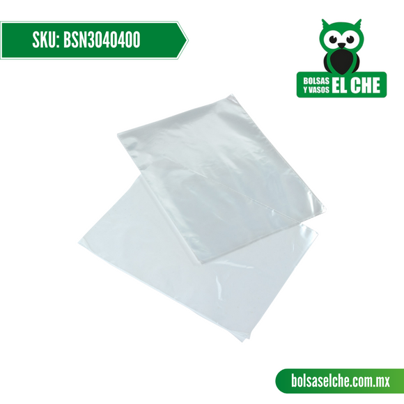 COD: BSN3040400 - EMPAQUE SUELTO  NATURAL TRANSPARENTE - 30CM X 40CM - CALIBRE 400 - CONT. 1 KG