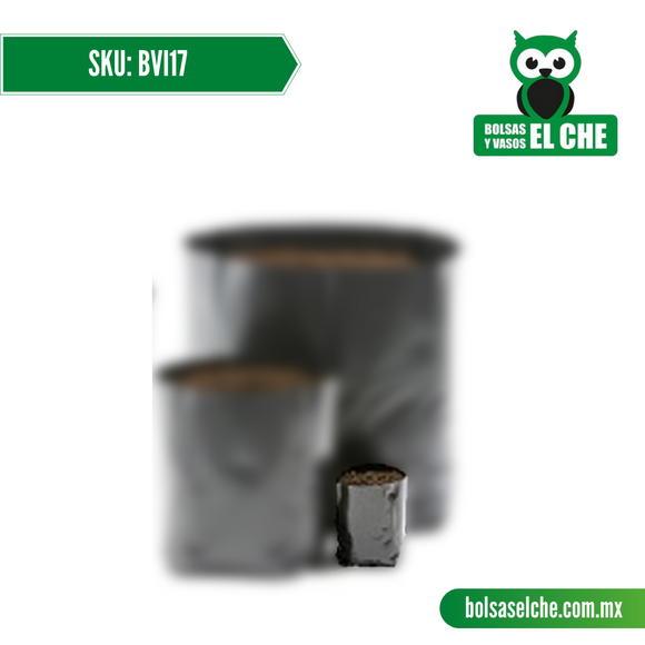 COD: BVI17 - BOLSAS PARA VIVERO - 17CM X 17CM - USO: PLANTAS PEQUEÑAS - CAPACIDAD 1 LITRO APROX - 170 BOLSAS X KILO - CALIBRE 400- CONT. 1 KG
