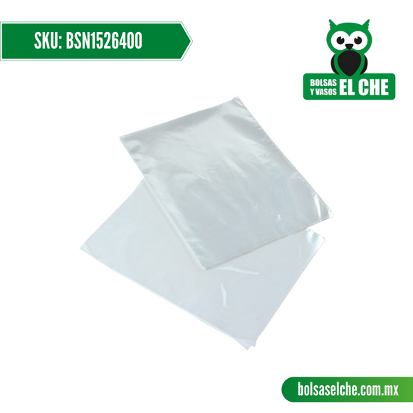 COD: BSN1526400 - EMPAQUE SUELTO  NATURAL TRANSPARENTE - 15CM X 26CM - CALIBRE 400  - CONT. 1 KG